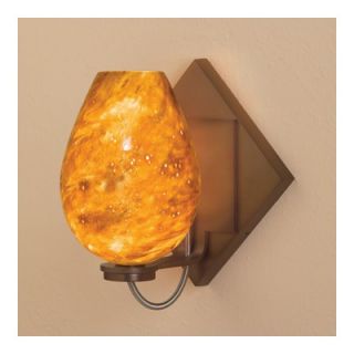 Bruck Bolero One Light Wall Sconce with Diamond Shaped Canopy