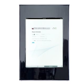 Premier Mounts Aluminum Cast Chrome iPad Wall Mount Frame with Home