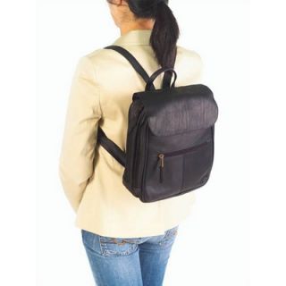 Clava Leather Vachetta Flap Organizer Backpack