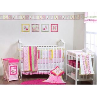 Bacati Girls Stripes and Plaids Crib Bedding Collection   Girls