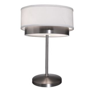 Artcraft Lighting Scandia Two Light Table Lamp in Brushed Nickel