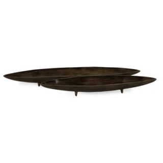 IMAX 2 Piece Boat Bowl Set in Antiqued Bronze