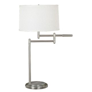 Kenroy Home Theta Table Lamp in Brushed Steel