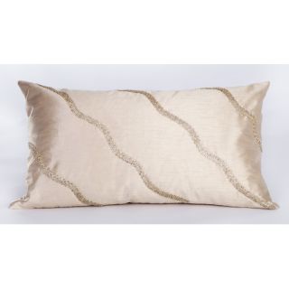 Bling Silk Silver Diamond Rhinestone Rectangular Pillow