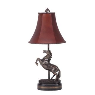 Cal Lighting Stallion Table Lamp in Antique Bronze