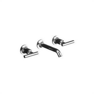 Kohler Purist Wall Mounted Bathroom Faucet with Double Lever Handles