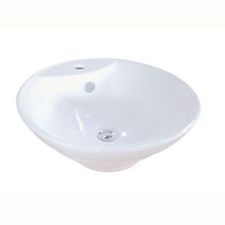 Elements of Design Ripple Bathroom Sink in White