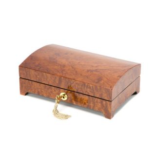 Ragar Small 3 High Bubinga Burl Jewelry Box