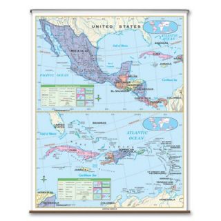 Universal Map Essential Wall Map   Central America