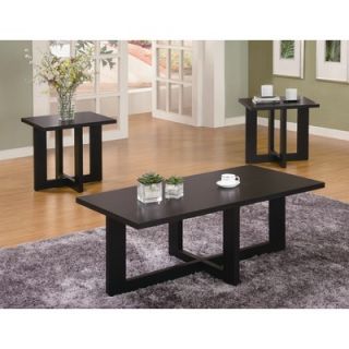 Wildon Home ® Amalga 3 Piece Occasional Table Set in Black