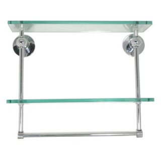 Allied Brass Waverly Place Astor Place 16 Double Glass Shelf with