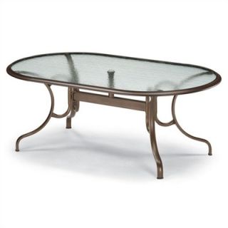 Telescope Casual 75 Oval Glass Top Dining Height Table