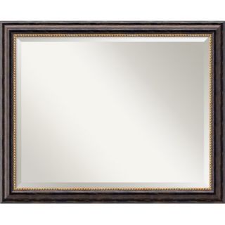 Amanti Art Tuscan Large Mirror in Distressed Black   DSW01028