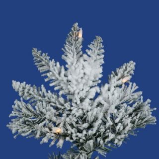 Vickerman Flocked Utica Fir 10 Artificial Christmas Tree with Clear