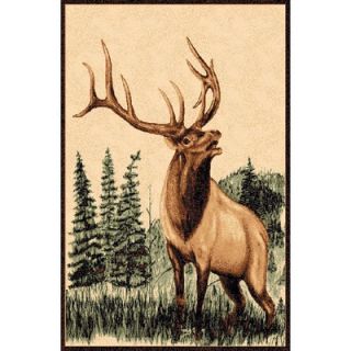 DonnieAnn Company Lodge Design Deer Novelty Rug