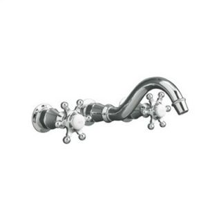 Kohler Antique Wall Mounted Bathroom Faucet with Double Cross Handles