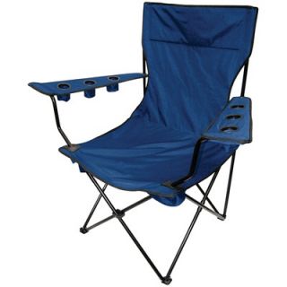 On The Edge Marketing Outdoor King Pin Folding Chair in Blue