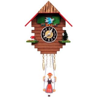 Black Forest Tall Clock with Swinging Girl