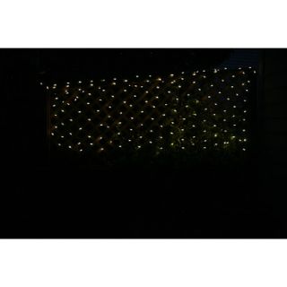 Mr. Light 200 LED Solar Net Lights with Green Wire in Warm White