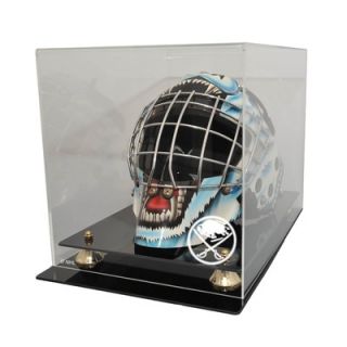 Caseworks International NHL Goalie Mask Display Case with Gold Risers