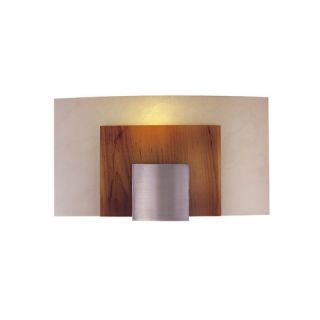 Wall Sconce in Brushed Nickel with Art Glass   Energy Star