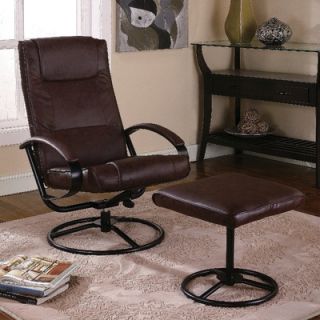 InRoom Designs Two Toned Relax Chair and Ottoman