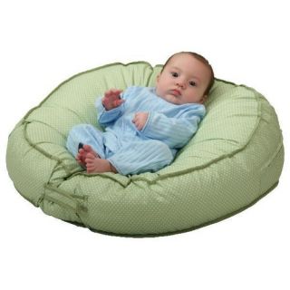 Podster Sling Style Infant Lounger in Green Pin Dot