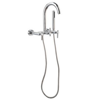 Giagni Contemporary Single Handle Wall Mount Clawfoot Tub Faucet Lever