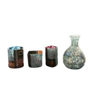 Ambiente Handmade Vases in Sky and Ground Multicolor (Set of 4)   AG