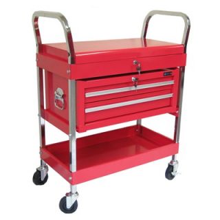 Excel Rolling Metal Tool Cart with 2 Drawers