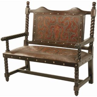 New World Trading Colonial Solomon Wooden Bench  