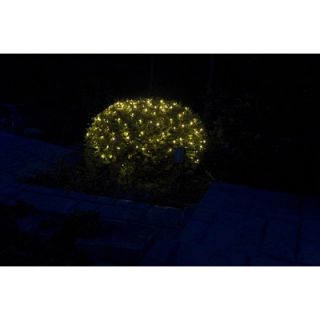 Mr. Light 200 LED Solar Net Lights with Green Wire in Warm White