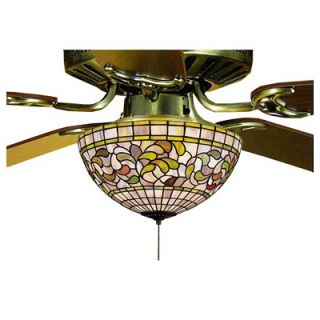 Meyda Tiffany Victorian Tiffany Turning Leaf Fan Light Fixture