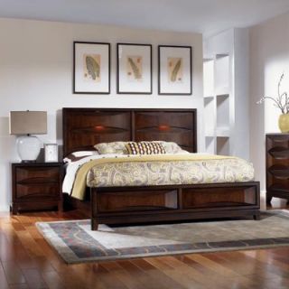 Legacy Classic Furniture Morgan Lane Lighted Panel Bed   1670 4105