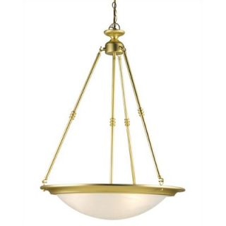 Lite Source 3 Light Inverted Pendant   LS 1055PBS/CLD