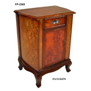 Cheungs Rattan Wooden Cabinet with One Door and Cupped Handle   FP