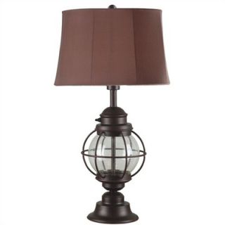 Kenroy Home Hatteras Indoor or Outdoor Table Lamp in Gilded Copper