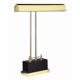 House of Troy Digital Piano Lamp in Polished Brass and Black   P14