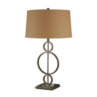 Lighting Enterprises Table Lamp with Oval Khaki Hardback Shade   T