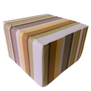 Jiti Pillows Hosta Stripes Cotton Ottoman in Celedon   222215/HST