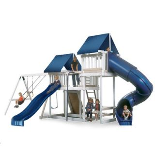 Kidwise Congo Monkey Playsystem #3 with Swing Beam in White / Sand