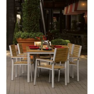 Oxford Garden Travira Stacking Dining Arm Chairs (Set of 2)