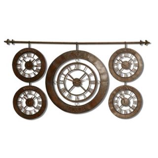  Luxury Time Products Caliber Oval Case Wall Clock in Brown   TS 234