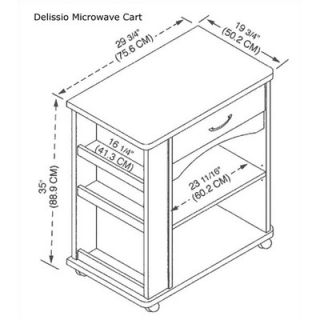 Nexera Delissio Microwave Cart