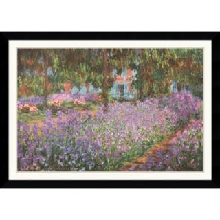 Amanti Art The Artists Garden at Giverny, 1900 Framed Art Print by