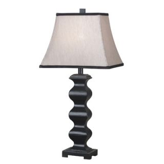Kenroy Home Steppe Table Lamp in Black with Silver Highlights   Set of
