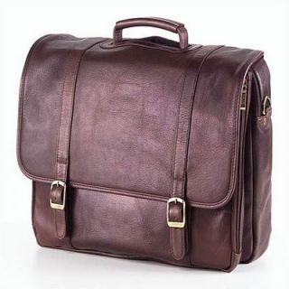 Clava Leather Tuscan Executive Laptop Briefcase in Café   11521CAFE