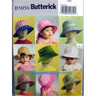  B5056 9 Styles Baby Hats Patterns XS XL New Sewing Pattern