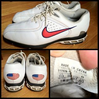 Nike Zoom Air USA Golf Shoes Sz 11 5 TW 13 Jordan R11S TaylorMade