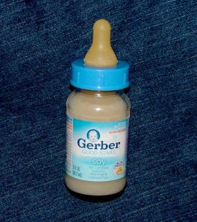 3oz GERBER Good Start Soy Fake Formula Bottle 4 OOAK Baby or REBORN
